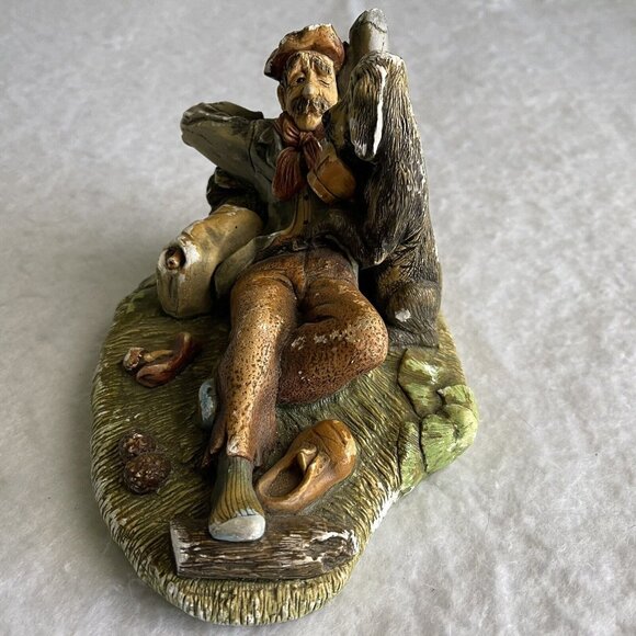 NatureCraft Lazy Life No 811 Hand Painted Stoneware 70s Figurine England FLAWS - Picture 8 of 12